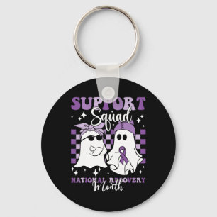 Squad National Recovery Month Addiction Recovery Key Ring