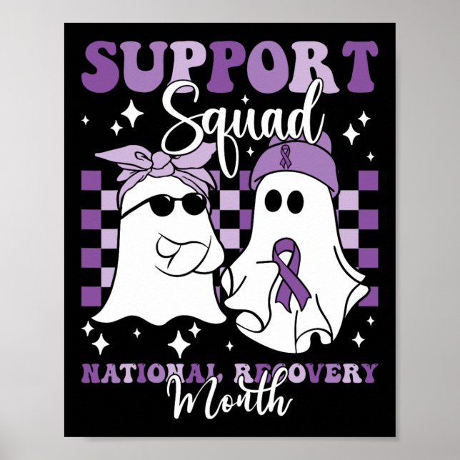 Squad National Recovery Month Addiction Recovery  Poster (Front)