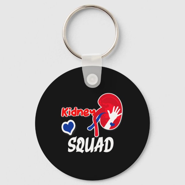 Squad Nephrology Nurse Dialysis Technician 2  Key Ring (Front)