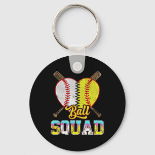 Squad Of Both Half Sell Softll Ice Cream Drip  Key Ring