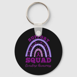 Squad Overdose Awareness Rainbow 1  Key Ring