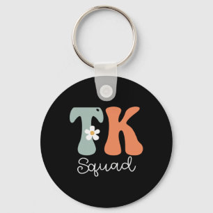 Squad Retro Groovy Vintage Happy First Day Of Scho Key Ring
