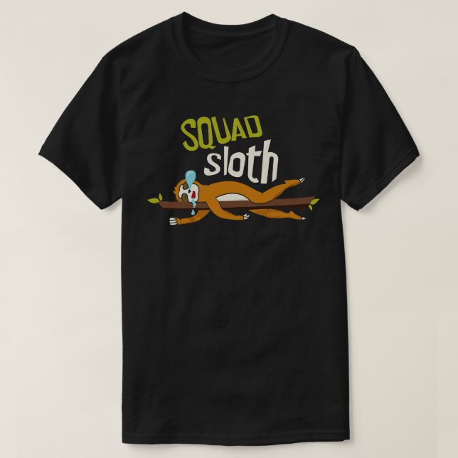 Squad Sloth T-Shirt (Design Front)