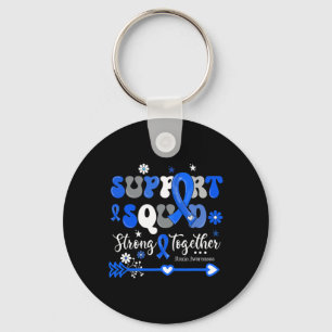 Squad Strong Together Groovy Ataxia Awareness Key Ring