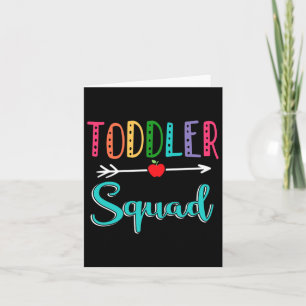 Squad Teacher Back To School  Card