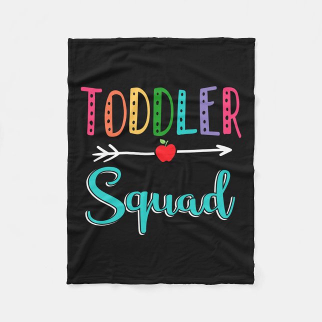 Squad Teacher Back To School  Fleece Blanket (Front)