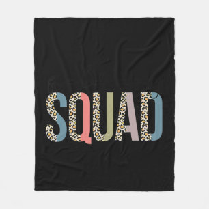 Squad Teacher Student First Last Day Of School Fie Fleece Blanket