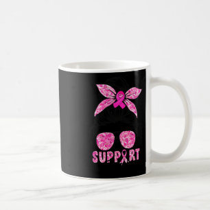 Squad Team Breast Cancer Awareness Warrior Messy B Coffee Mug