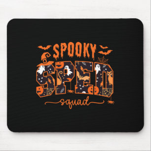 Squad Team Special Education Teacher Halloween Mouse Pad