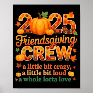 Squad Turkey Friends Thanksgiving 2025 Friendsgivi Poster