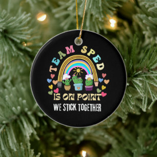 Squad we Forever Sticky for teacher Ceramic Ornament