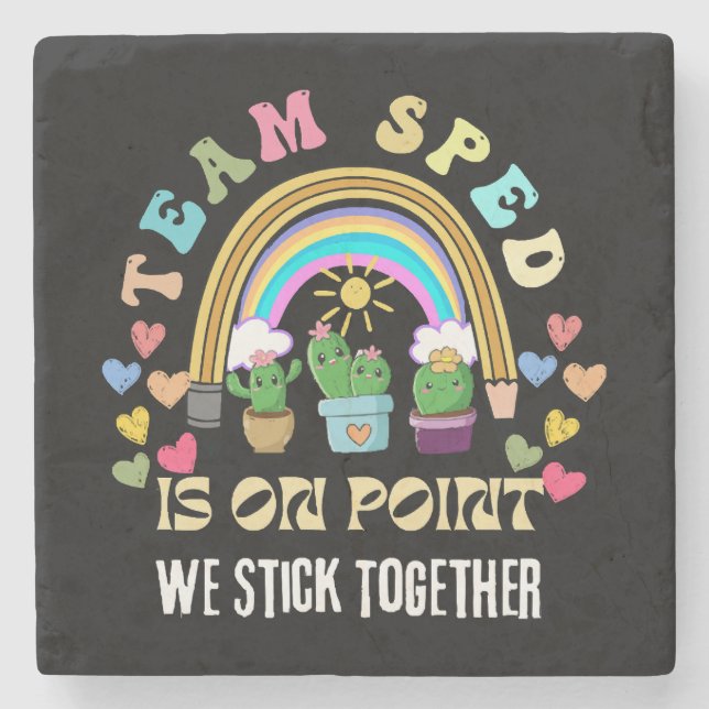 Squad we Forever Sticky for teacher Stone Coaster (Front)