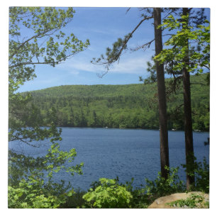 Squam Lake Holderness New Hampshire Photograph Cer Ceramic Tile