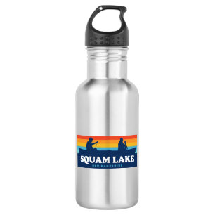 Squam Lake New Hampshire Canoe 532 Ml Water Bottle
