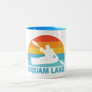 Squam Lake New Hampshire Kayak Two-Tone Coffee Mug