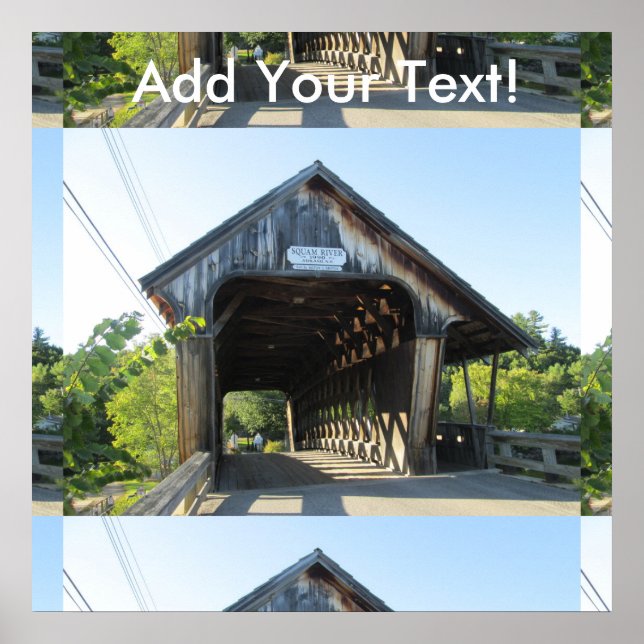 Squam River Covered Bridge Poster (Front)