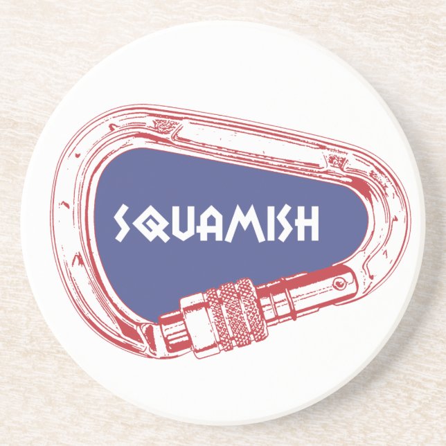 Squamish Climbing Carabiner Coaster (Front)