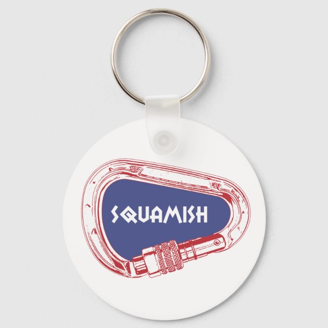 Squamish Climbing Carabiner Key Ring (Front)