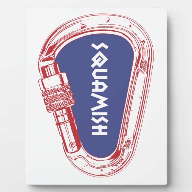 Squamish Climbing Carabiner Plaque (Front)