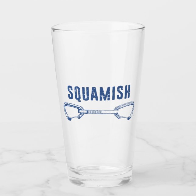 Squamish Climbing Quickdraw Glass (Front)