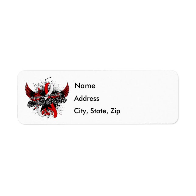Squamous Cell Carcinoma Awareness 16 Return Address Label (Front)