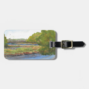 squamscott river at newfields july 31 2015 luggage tag