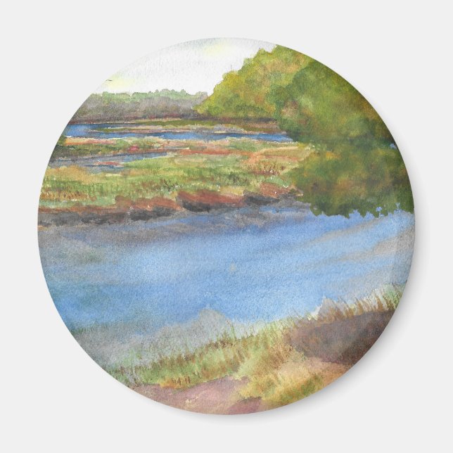 squamscott river at newfields july 31 2015 magnet (Front)