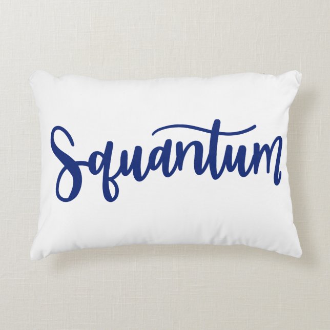 Squantum Pillow Dainty Scripts  (Front)
