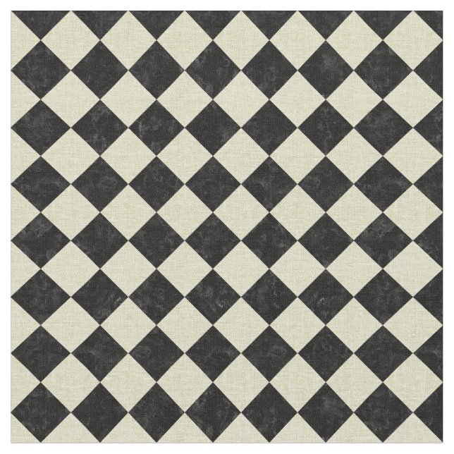 SQUARE2 BLACK MARBLE & BEIGE LINEN FABRIC (Close Up)