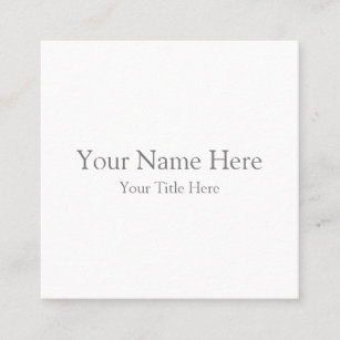 Square, 2.5" x 2.5" Business Card