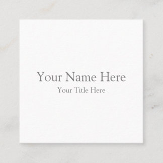 Square, 2.5" x 2.5" Business Card