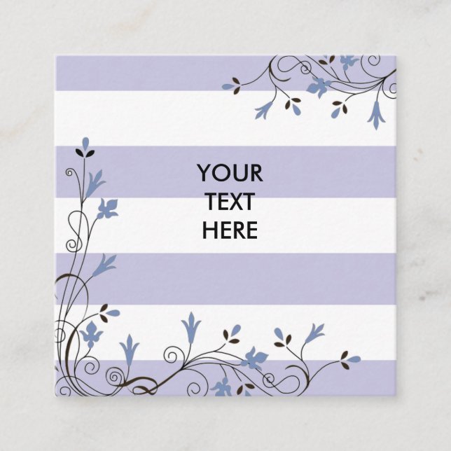 Square, 2.5" x 2.5", Standard Matte Square Business Card (Front)