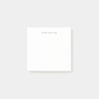 Square A Little Note to Say Script Post-it note