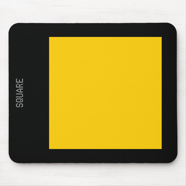 Square - Amber and Black Mouse Pad (Front)