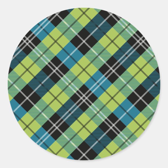 Square and colour 2 classic round sticker (Front)