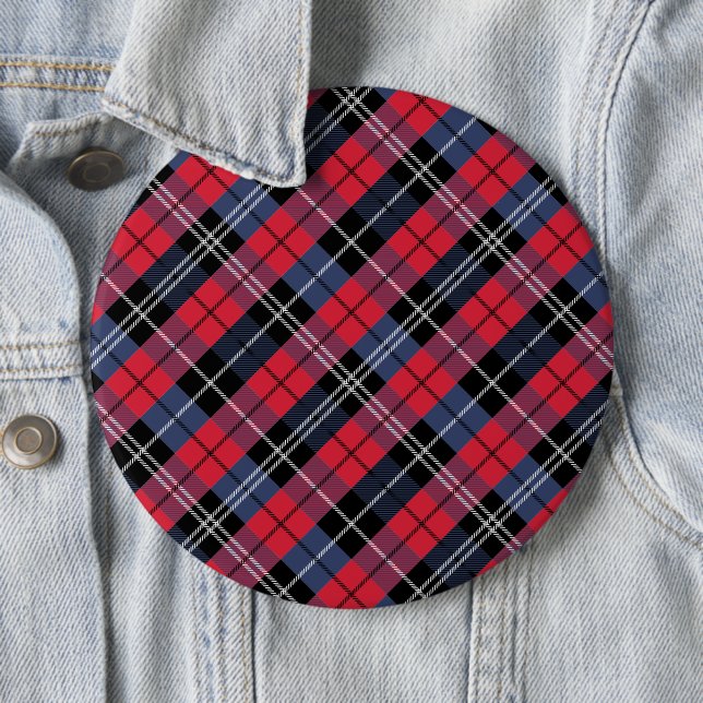 Square and colour 6 cm round badge (In Situ)