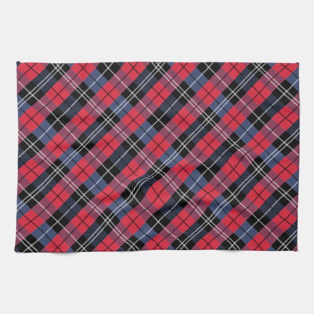 Square and colour tea towel (Horizontal)
