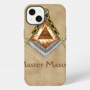 Square and Compass with All Seeing Eye iPhone Case