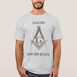 Square and Compass with All Seeing Eye T-Shirt