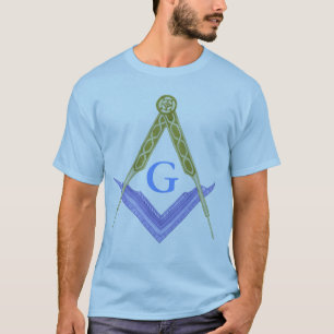 Square and Compass with All Seeing Eye T-Shirt