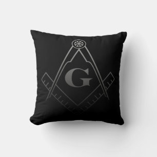Square and Compass with Inset G Cushion