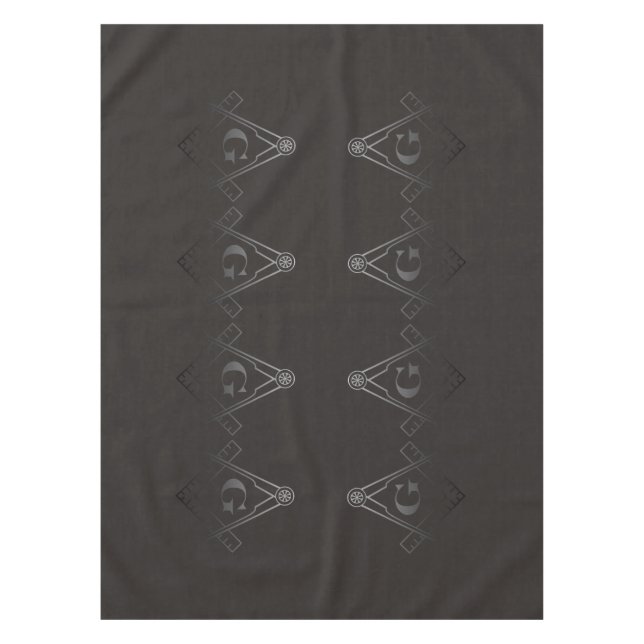 Square and Compass with Inset G Tablecloth (Front)