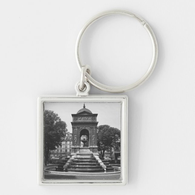 Square and fountain of Innocents, 1547 Key Ring (Front)