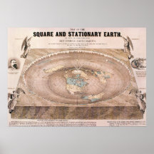 "Square and Stationary" Flat Earth Map