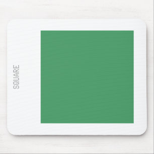 Square - Army Green and White Mouse Pad