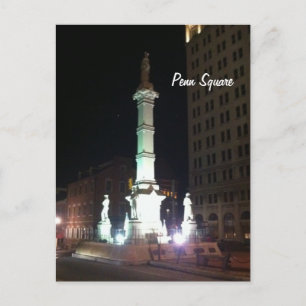 Square at Night Postcard