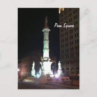 Square at Night Postcard