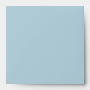 Square Baby Blue Linen Envelopes