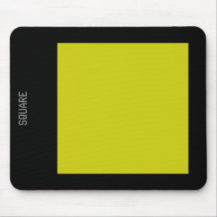 Square - Banana and Black Mouse Pad