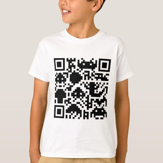 Square Barcode T-Shirt (Front)